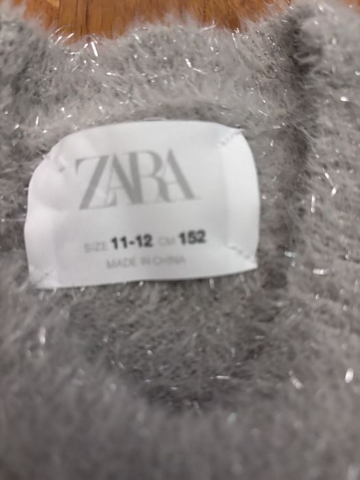 Rochie Zara, 152cm, 11-12 ani, gri cu argintiu