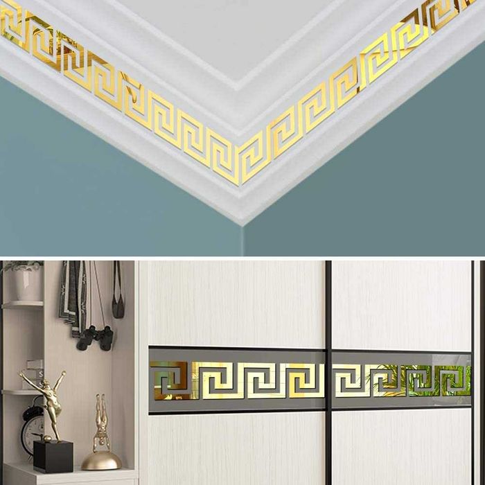 Set Oglinzi din PVC Design Versace 10 bucati/set
