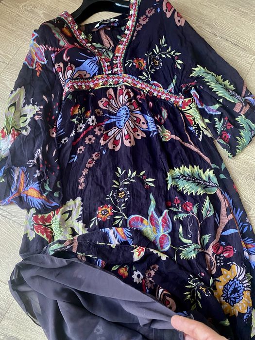 Флорална Дълга етно стил Рокля ZARA- XS/S