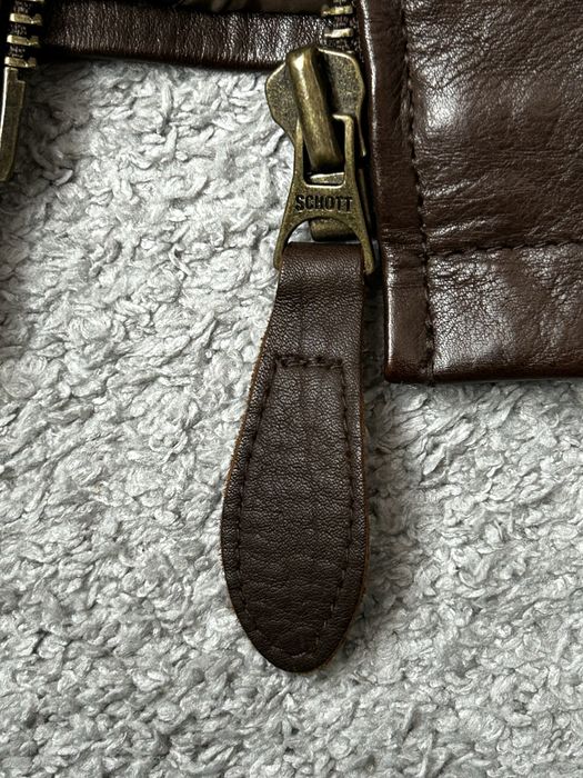 SCHOTT NYC Leather Jacket - Brown Men M