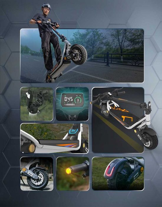 Sigilata NOUA ‼️Kukirin A1 - 2026 ‼️800W, 50Km/h, Contact cu Cheie, Roti 10 inch