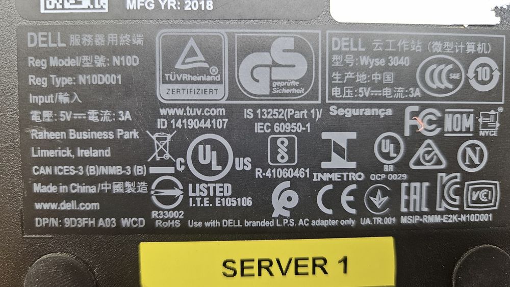 Dell wyse 3040 8gb, 2gb