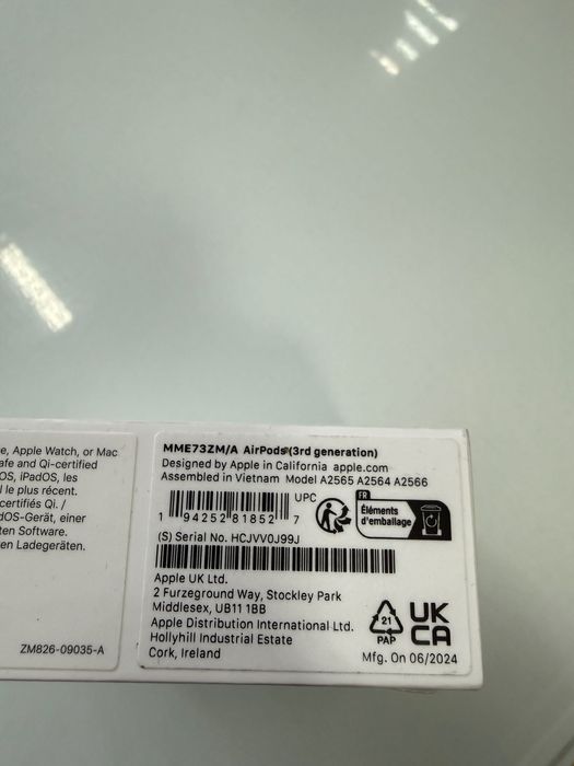 Apple Airpods 3 Bluetooth