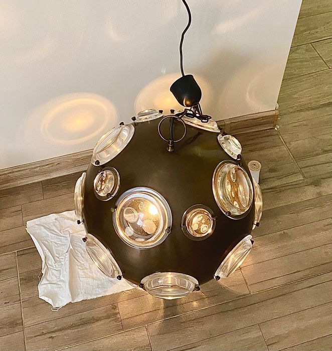 Vintage "Van room living" bronze полюлей-лампа