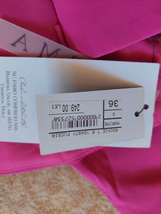 Rochie Poema marimea 36, fuchsia NOUA