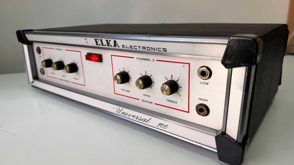 Amplificator Chitara Bas Orga Elka Universal 100 Vintage Italy Raritate Colectie