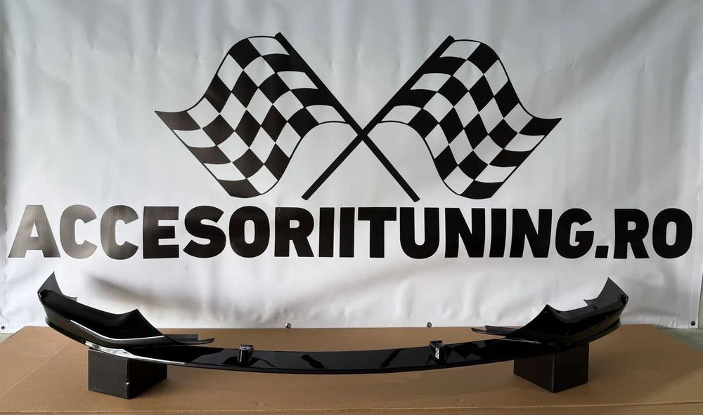 Lip prelungire bara fata M BMW Seria 5 G30 G31(2017-2020) Negru Lucios