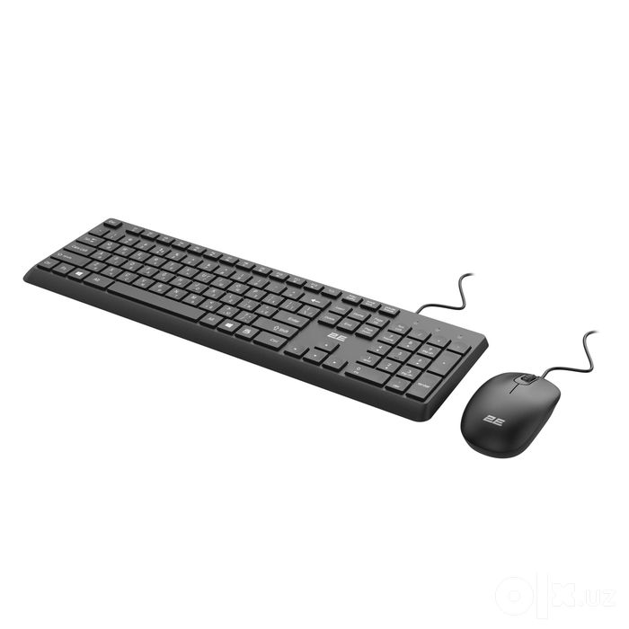 Проводной набор клавиатуры и мыши 2Е MK405 USB Black Low Profile