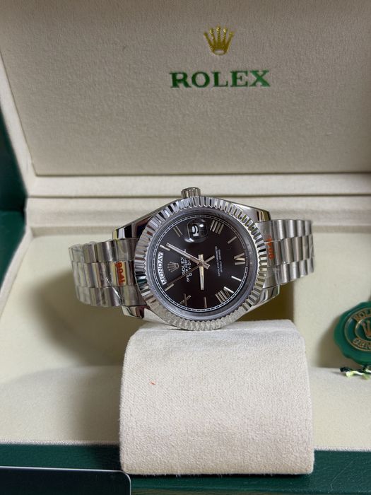 Ceas Rolex Day-Date Silver/Black Dial