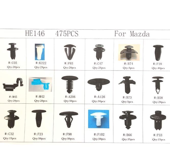 Щипки 3086-13 за MAZDA комплект 475 броя