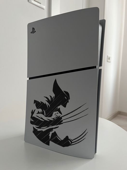 Panouri laterale originale PlayStation 5 Slim albe (Gravate) – Impecabile