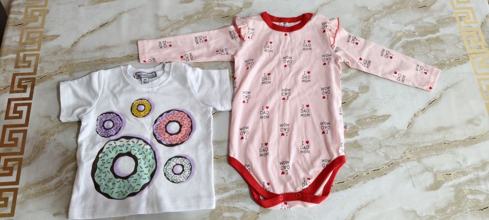 Боди и футболка для девочек