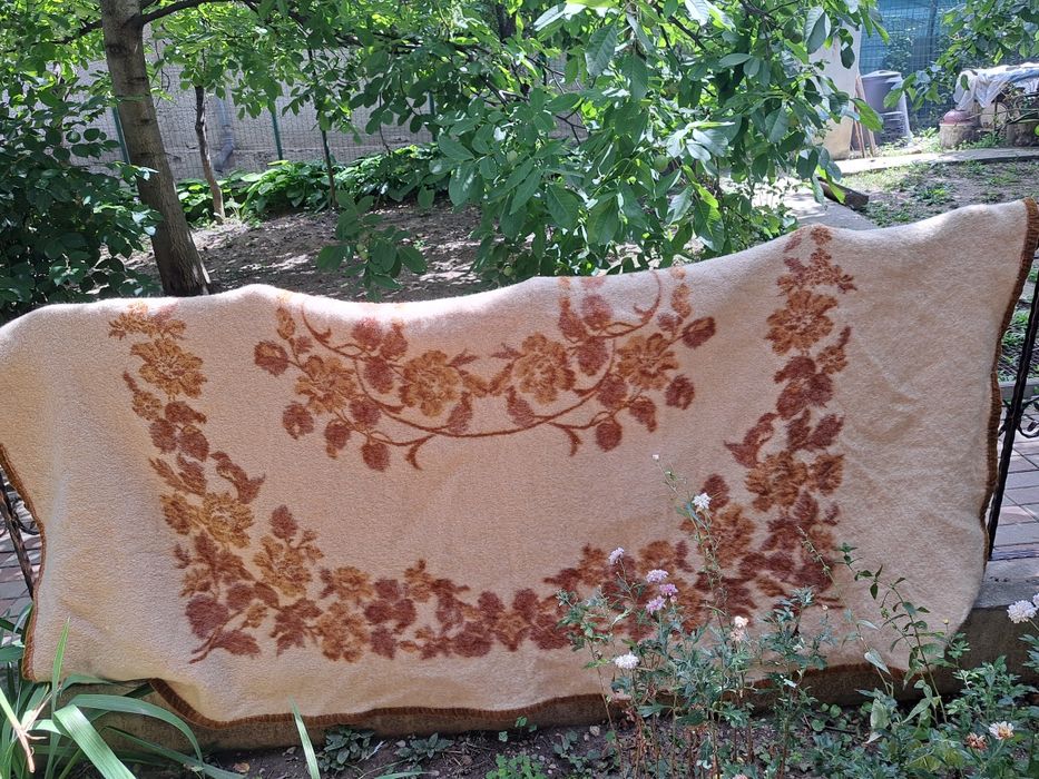 Superbă pătură lână naturală 100%