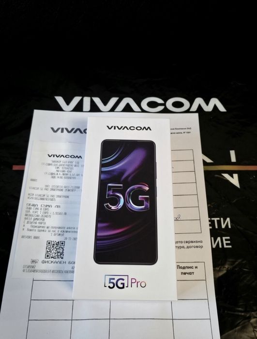 ЗАПЕЧАТАН 256GB ZTE 5G Pro Phone U25 Vivacom Гаранция 2027г. Black