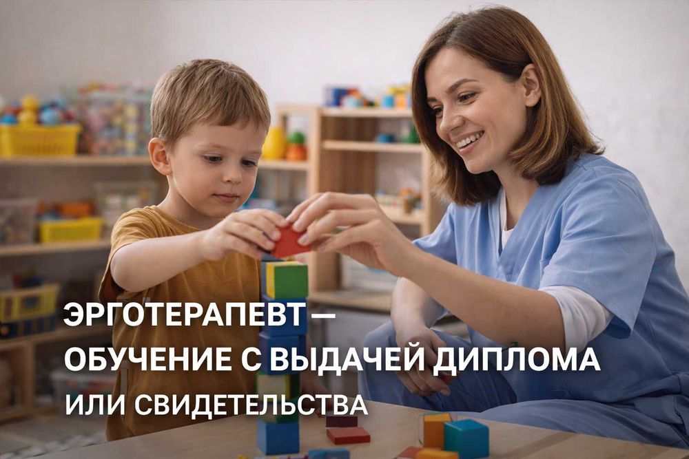 Эрготерапевт — обучение с выдачей диплома или свидетельства