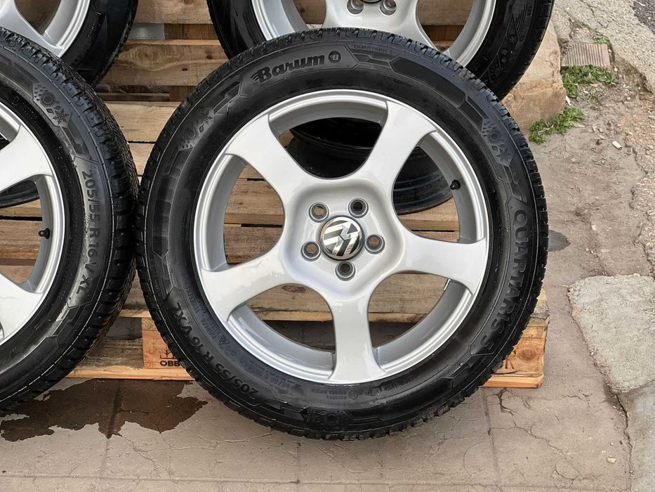 Джанти 16 5х100 със зимни гуми Barum – Golf 4, Bora, Octavia 5x100