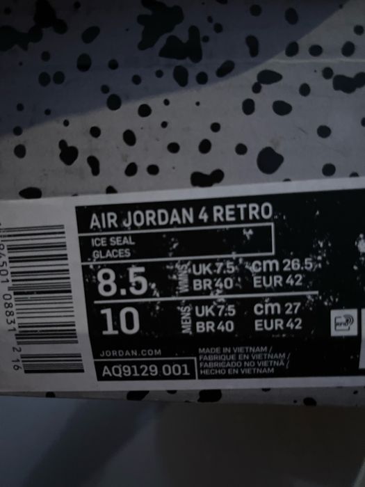 Jordan 4 Frozen Moments