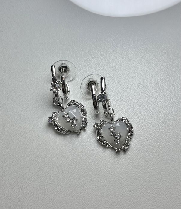 Новые сережки сердца