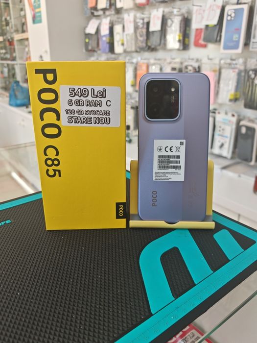 Poco C85, 6/128 GB, Nou, Garanție