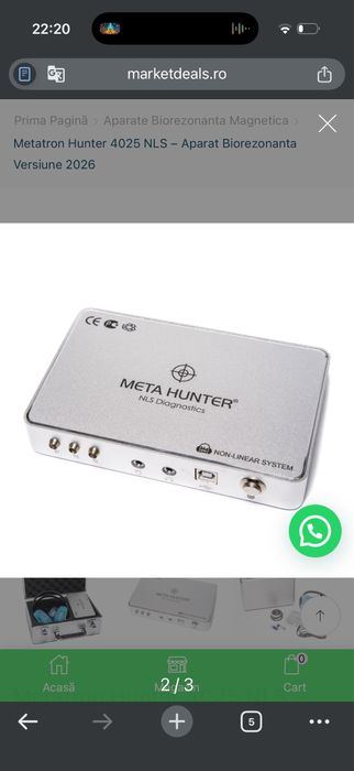 Aparat biorezonanta MetaHunter 4025 NLS
