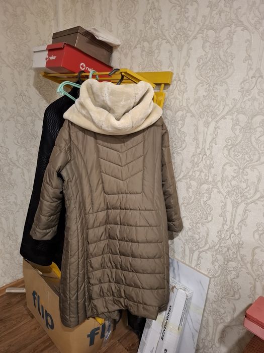 Зимнее стеганое пальто