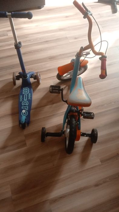Продам детский самокат и велосипед
