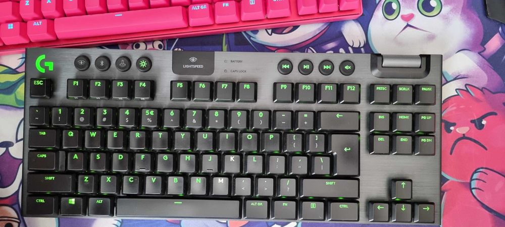 Механична клавиатура Logitech - G915 TKL, Тactile, RGB, черна