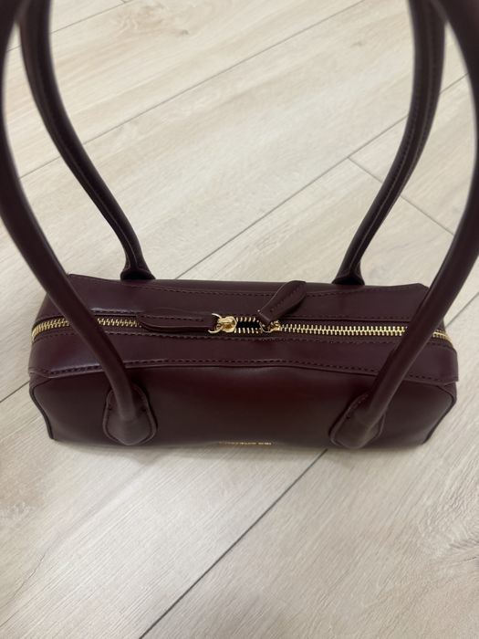 Twinset чанта цвят бургунди