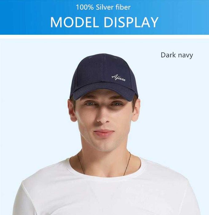 EMF EMP 5G 100% Сребърни Нишки Електромагнитна Защита Екранирана Шапка