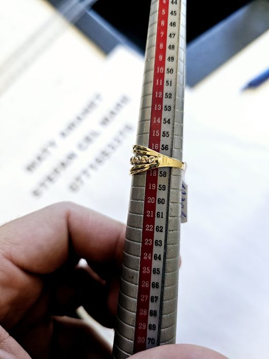 Vand inel dama din aur 14 k 2.47 g cod 620