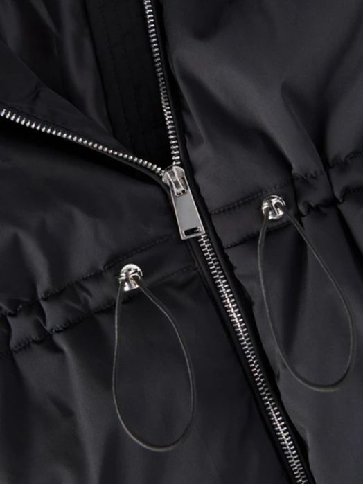 Яке с пух на качулката