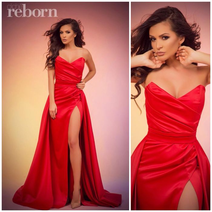 Cliche червена официална рокля