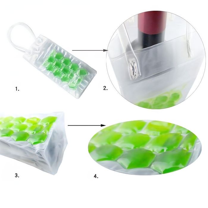 Set 2 pungi cu gel reutilizabile, pentru racire sticle sau doze - NOU