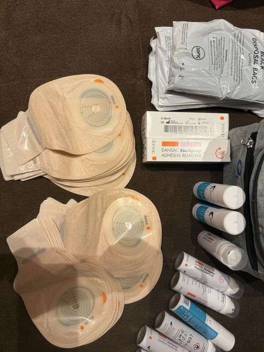 Pungi colostoma cu prindere silicon/evacuare