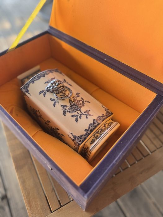 Set 4 piese porțelan stil chinezesc – vase, bol și farfurie + cutii