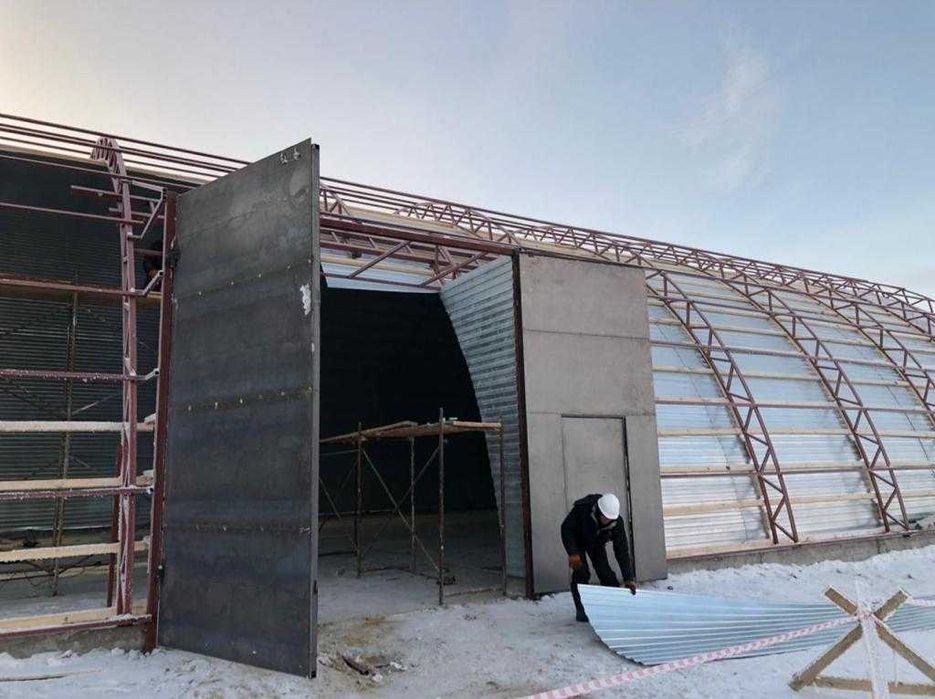 Ангар. Сборно-разборная металлоконструкция.