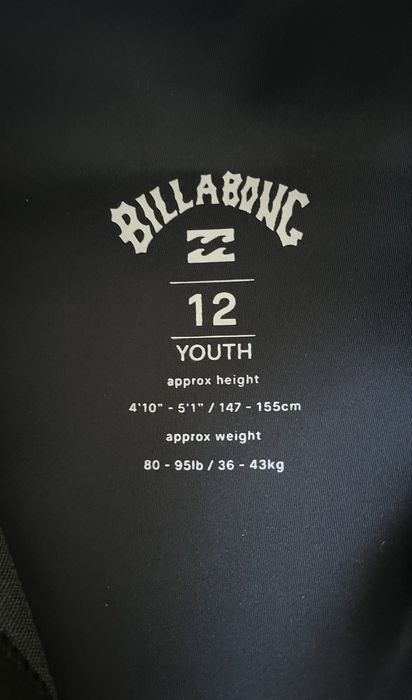 Детски неопрен Billabong 12Y нов