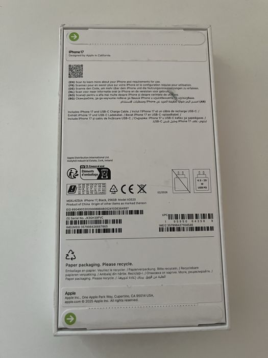 Iphone 17 256GB с МДМ