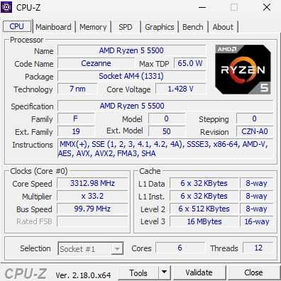 Vand/schimb AMD Ryzen 5 5500 3.6Ghz base
