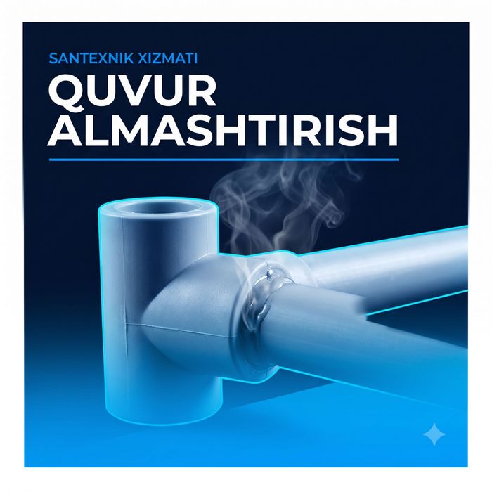 Plastik quvur almashtirish va razvodka