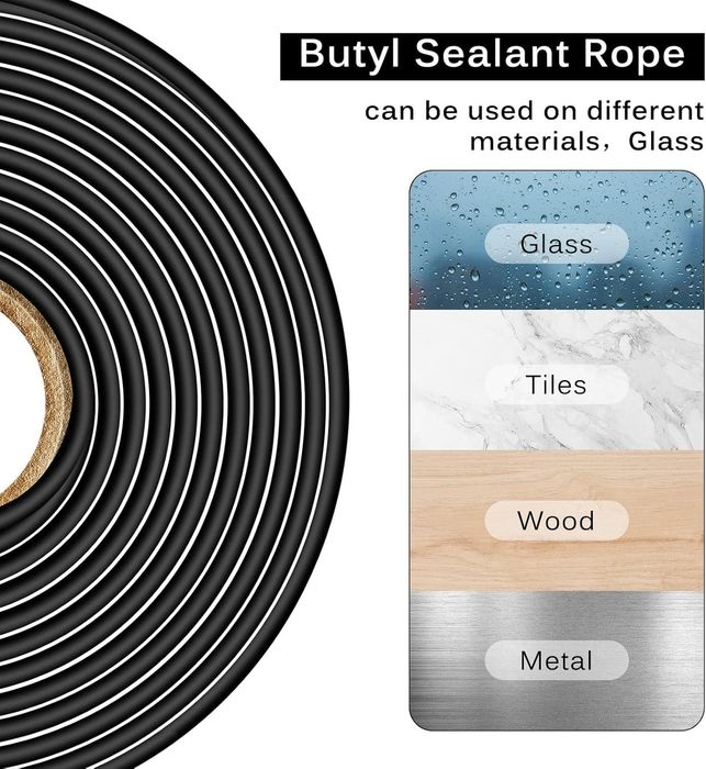 бутилов уплътнител / лепило за стъкла , лепене на фарове ...