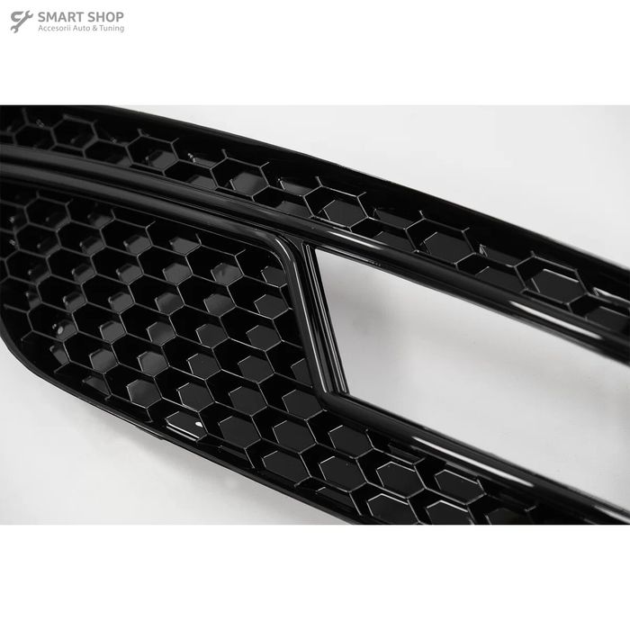 Grile Proiector Audi A4 B8 facelift (2012-2015) RS4 Design Negru Lucio