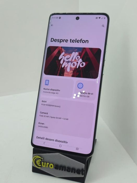 Telefon mobil Motorola Edge 40, Dual SIM, 8GB RAM, 256GB, 5G -A-