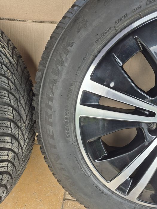 Jante originale Mercedes 17” A2134015100 ET40 + anvelope iarnă Firestone