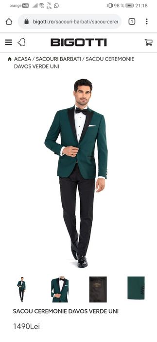 Sacou Costum ceremonie Bigotti