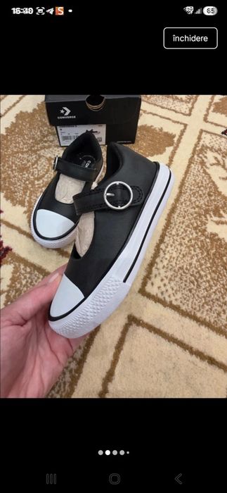 Converse noi, mărimea 25