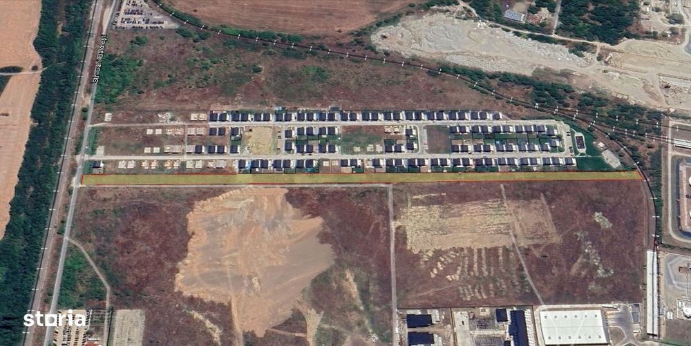 OTOPENI - Teren intravilan - 11,036 mp  - front 15,2 ml