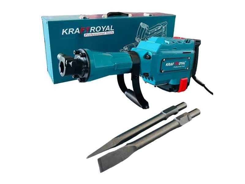 Професионален електрически къртач 2400W KraftRoyal син/жълт