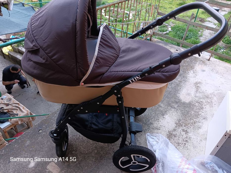 Бебешка количка  2 в 1 + подарък кошница 0 до 13кг