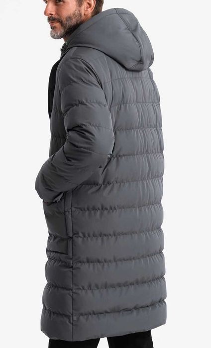 Jachetă lungă matlasată-NOUĂ